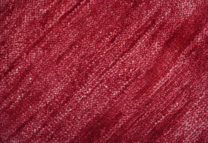 2X2.6 Solid Plain Red Hand knotted wool area rug