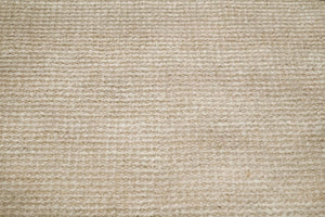 Modern Solid Beige Hand Woven Wool Area Rug