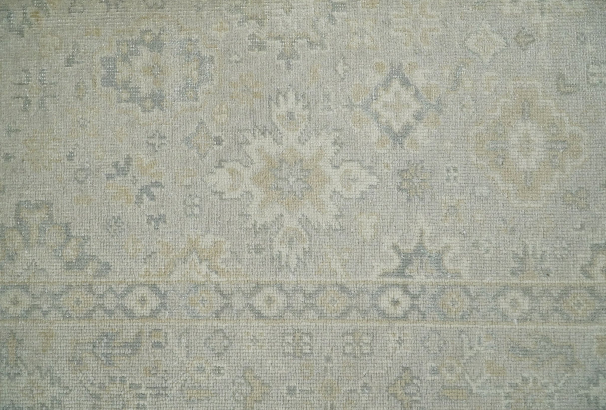 2x3 Hand Knotted Beige and Gray Traditional Persian Wool Rug