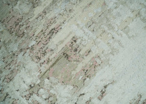 2x4 Modern Abstract Beige and Peach Rug made with Art Silk