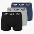 3-Pack-LEO-Poldo-Men’s-Performance-Boxer-Briefs-–-Breathable-100%-Cotton-Stretch-Boxer-Briefs-with-Comfort-Waistband-–-Black,-Gray,-Navy-