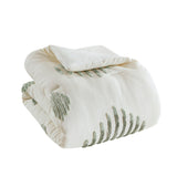3 piece cotton blend chenille comforter set king/cal king green/white - Tuesday Morning - Quilts & Comforters