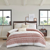 3 Piece Cotton Duvet Cover Set with Chenille Tufting - King/Cal King : 106W x 94L - Tuesday Morning - Comforters & Duvets