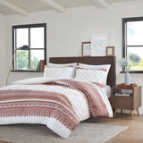 3 Piece Cotton Duvet Cover Set with Chenille Tufting - King/Cal King : 106W x 94L - Tuesday Morning - Comforters & Duvets