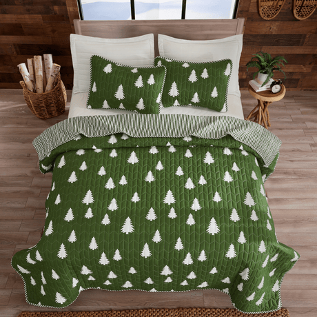 3 piece lodge printed quilt - arrowhead - Tuesday Morning - Quilts & Comforters