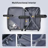 3 Piece Luggage Set Hardside Spinner Suitcase with TSA Lock 20" 24" 28" Available - Tuesday Morning - Luggage