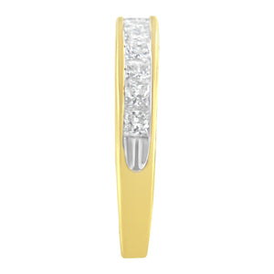 14KT Yellow Gold Diamond Channel Band Ring (1 cttw, H-I Color, SI2-I1 Clarity)