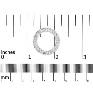 14K White Gold 7.0 Cttw Round Lab-Grown Diamond Eternity Band Ring (F-G Color, VS1-VS2 Clarity)