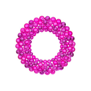 30" Hot Pink Ball Wreath