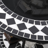 30 Outdoor Fire Pit Dining Table, 3 - in - 1 Round Wood Burning Fire Pit Bowl, Patio Ice Bucket with Storage Shelf, Spark Screen Cover - Tuesday Morning - Fire Pits