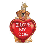 I Love My Dog Ornament by Old World Christmas
