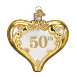 50th Anniversary Heart Ornament