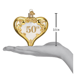 50th Anniversary Heart Ornament