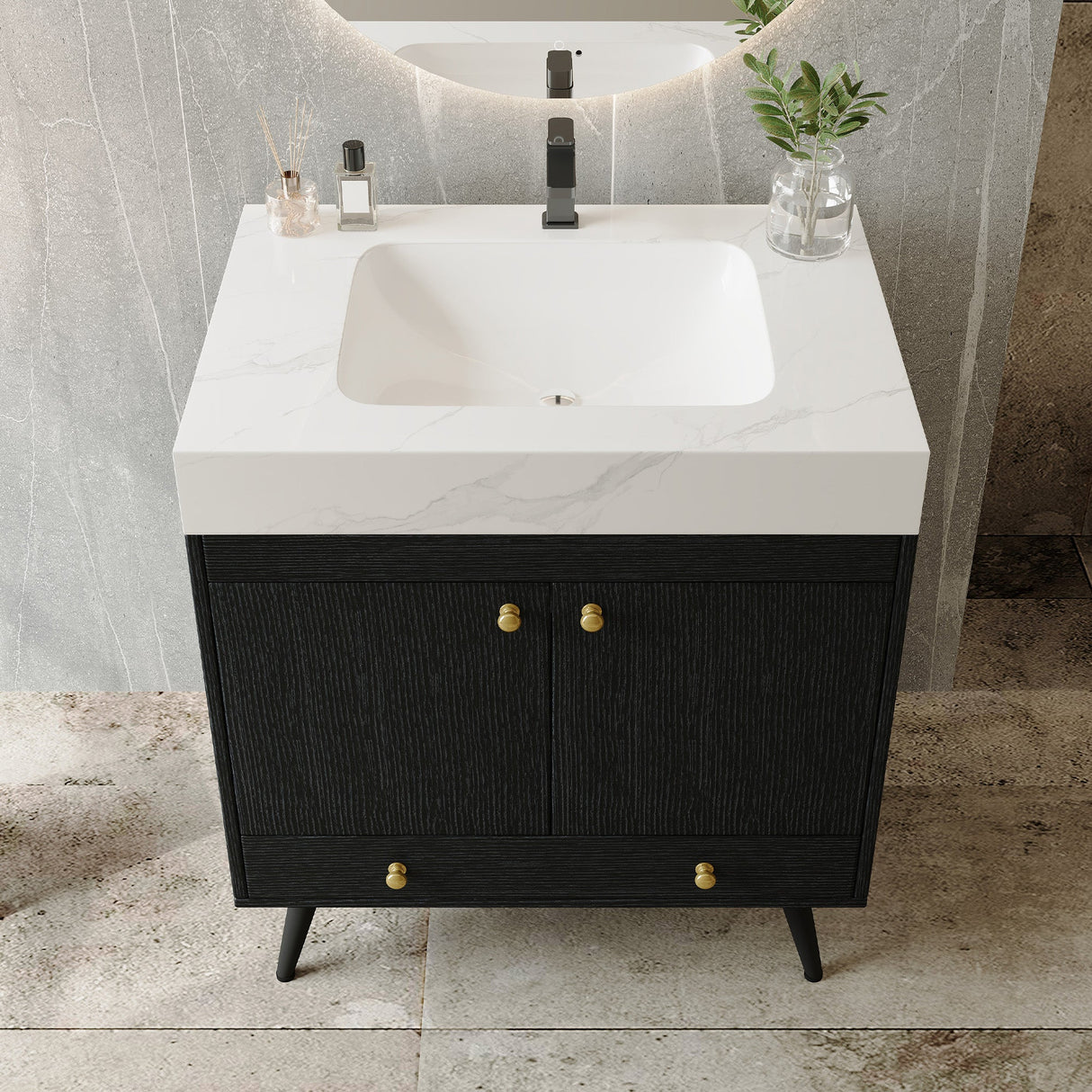 Contemporary Free-standing Bathroom Vanity