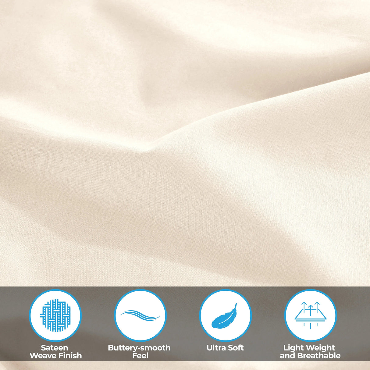 Egyptian Cotton 300 Thread Count Solid Deep Pocket Bed Sheet Set - Egyptian Cotton Sheet Set by Superior Brand