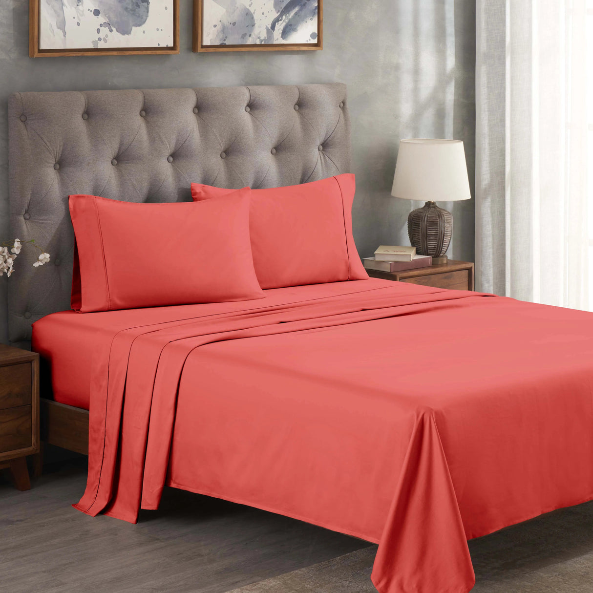 Egyptian Cotton 300 Thread Count Solid Deep Pocket Bed Sheet Set - Egyptian Cotton Sheet Set by Superior Brand