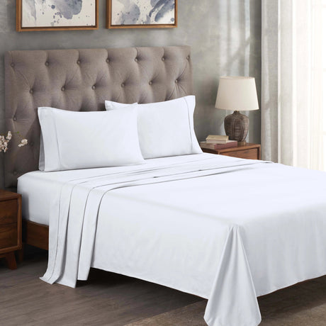 Egyptian Cotton 300 Thread Count Solid Deep Pocket Bed Sheet Set - Egyptian Cotton Sheet Set by Superior Brand