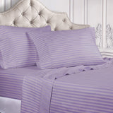 Egyptian Cotton 300 Thread Count Striped Deep Pocket Sheet Set - Egyptian Cotton Sheet Set by Superior Brand