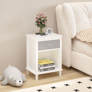 Nightstand With 1 Drawer 1 Shelf