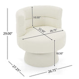 Swivel Accent Chair, 360° Rotating Design With Ergonomic Support