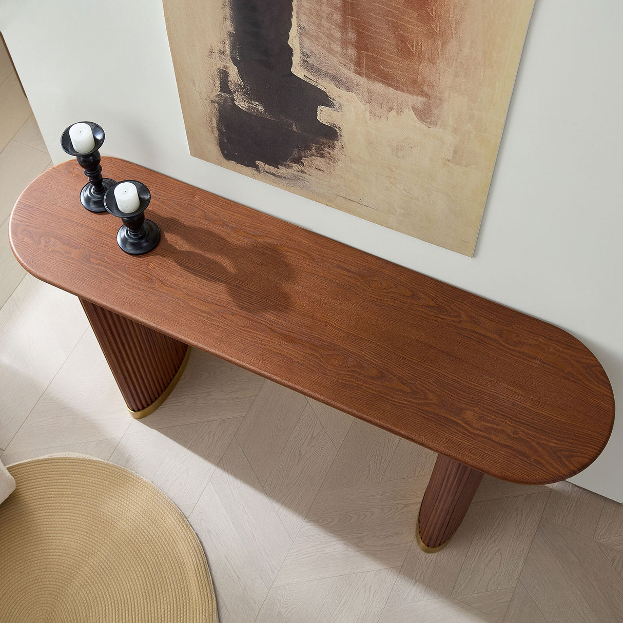 Modern 59.1 Inch Entryway Table for Living Room
