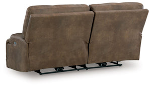 Beckley Place - 2 Seat Power Reclining Sofa With Adjustable Headrest - Earth