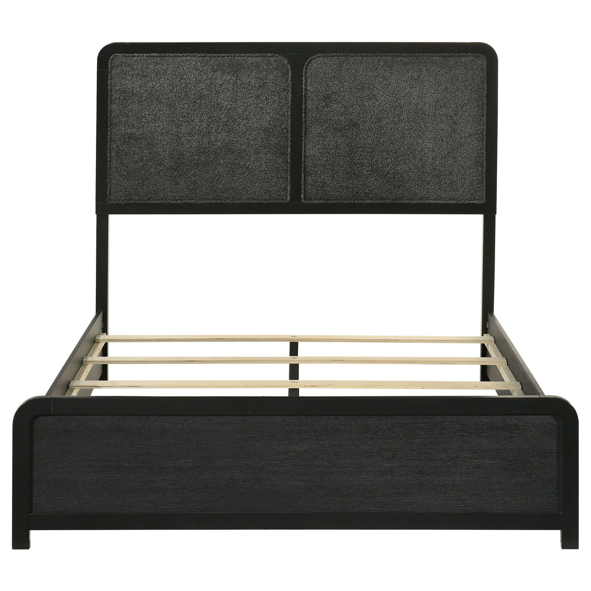 Cavelle 51-inch Upholstered Full Panel Bed Black