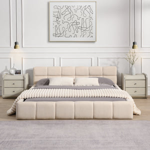 Elegant Chenille Upholstered Bed
