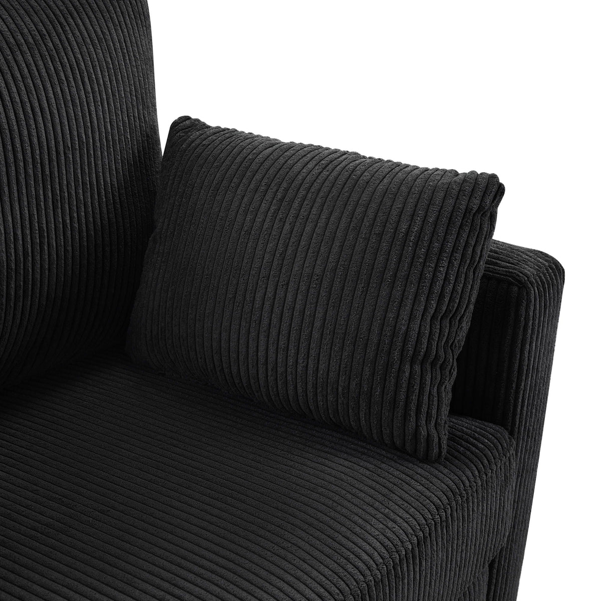 Sleeper Sofa With Foldable Mattress, USB Ports, Side Table & Storage Pocket