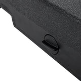 Modern Wheelie Round Umbrella Base with Stainless Steel Holder in Black Concrete