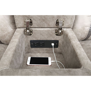 Brazelton - Glider Loveseat With Console