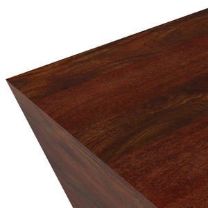 Abba - Square Coffee Table - Cognac Brown