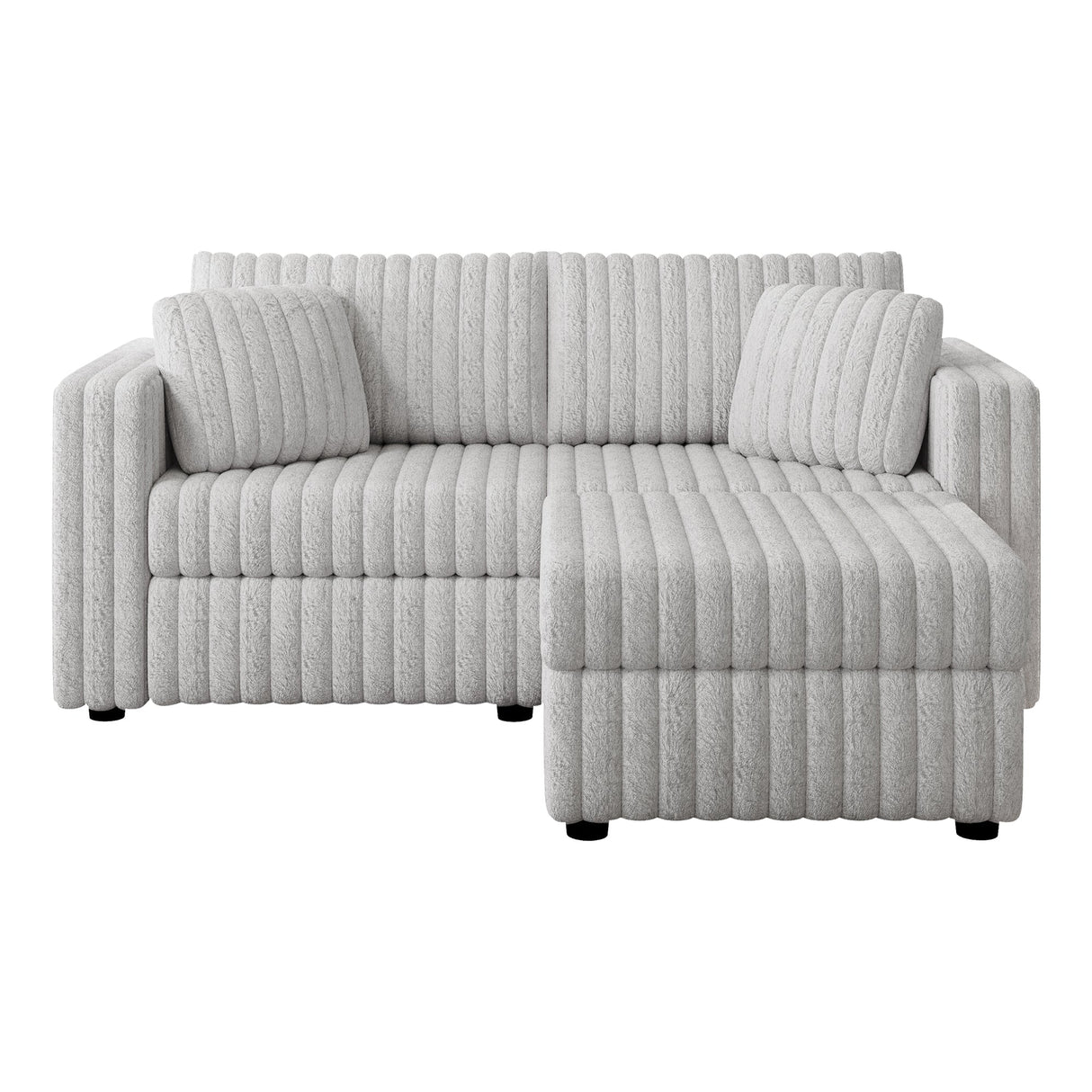 75.6" Soft Modular 2-Person Sofa with Hydraulic Lift