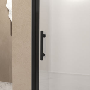 Shower Door With Glass And Explosion Proof Safety Film