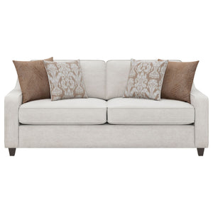Mahaffey - 2 Piece Track Arm Living Room Set - Beige