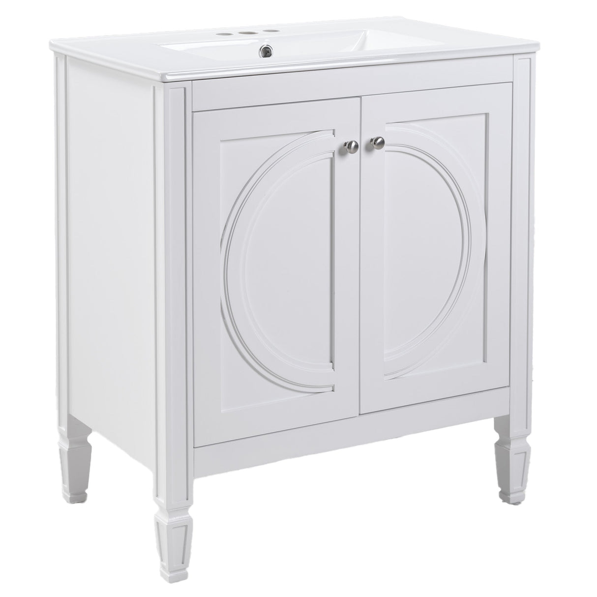 30" No Assembly Needed Vintage Bathroom Vanity