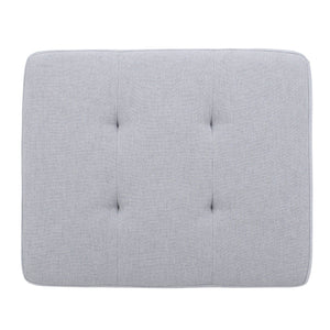 Storage Ottoman With Birch Wood Legs And Cushioned Top For Comfort