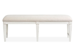 Willowbrook - Upholstered Bench - Egg Shell White