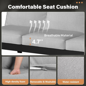 All-Weather Ergonomic Patio Armchairs With Thick Cushions (Set of 2)