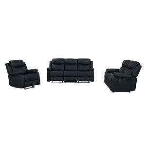 Blanche - Console Reclining Loveseat With LED Lights And Speakers