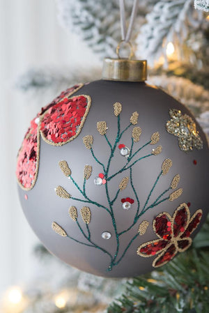 Glass Decorative Hanging Ball Christmas Tree Ornaments For Holiday Party Decorations