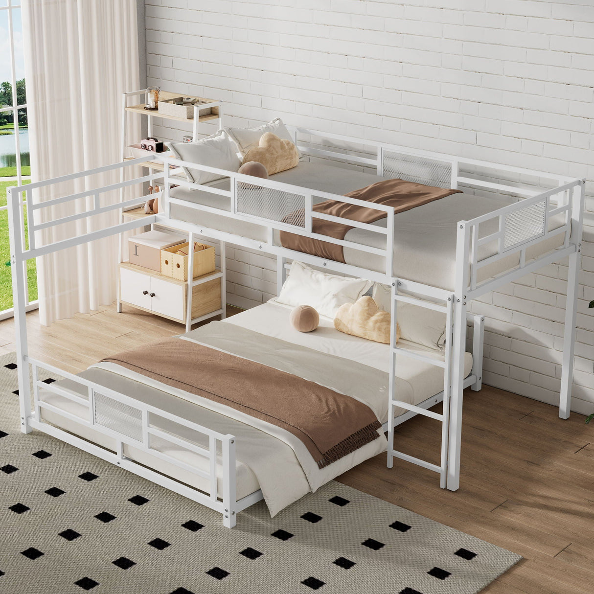 L-Shaped Bunk Bed