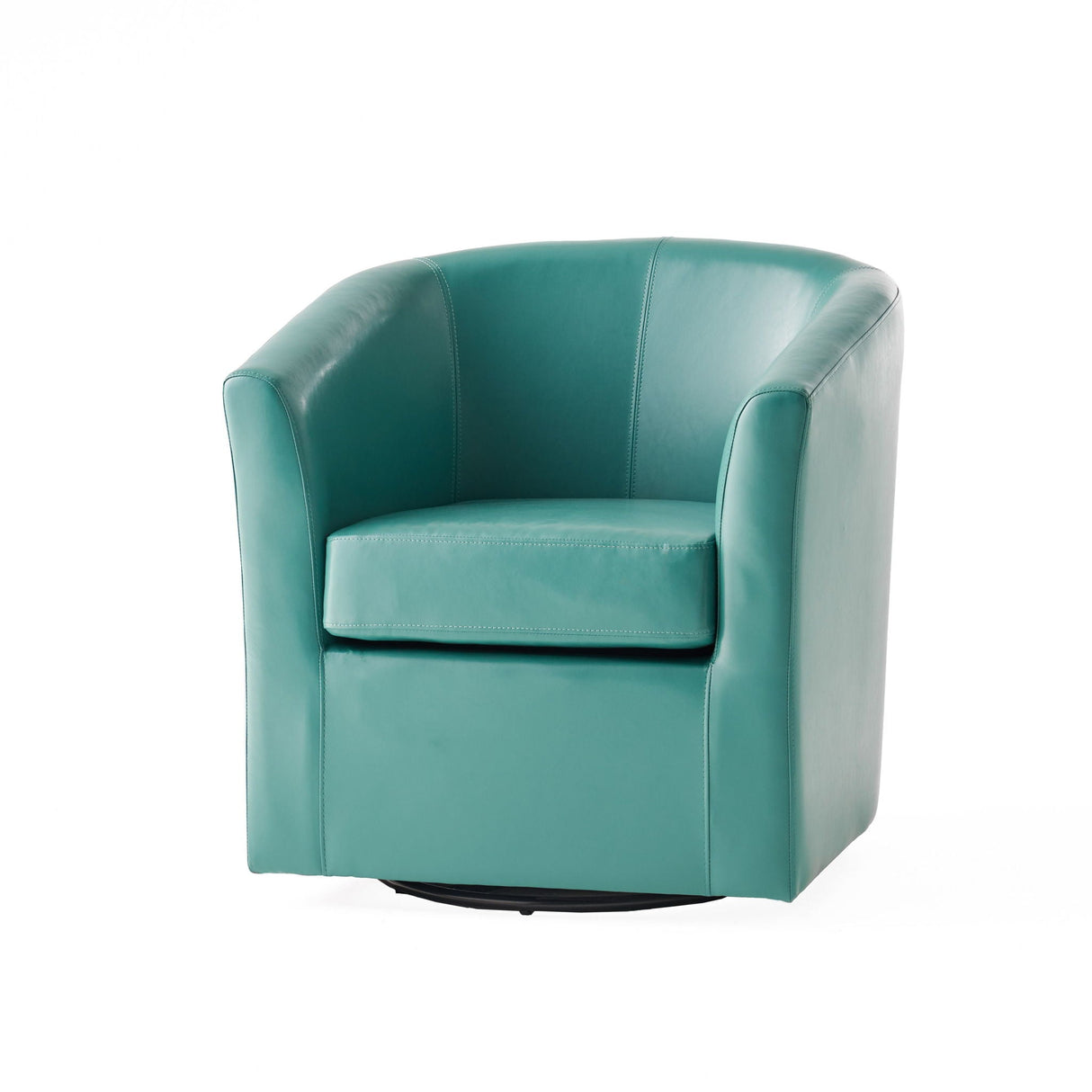 Melodize Swivel Club Chair With Barrel Shape Design