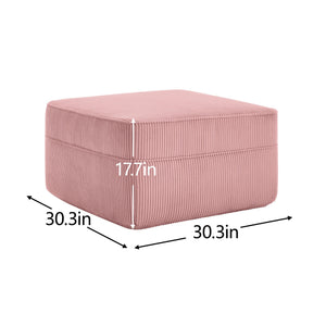 Ottoman Corduroy - Pink