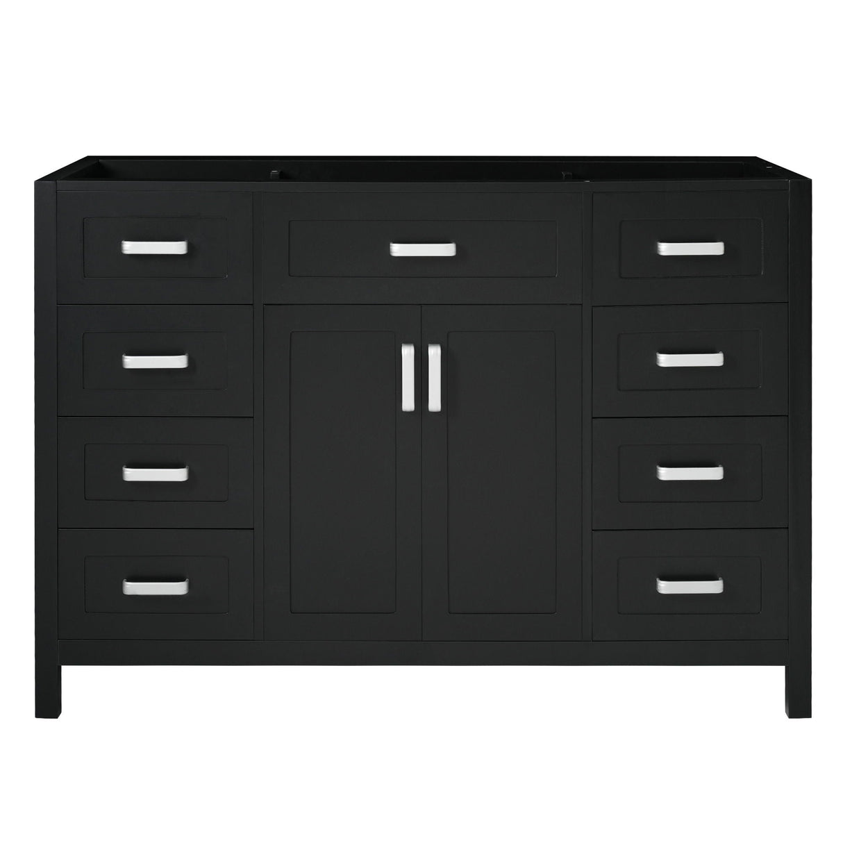 Bathroom Vanity Cabinet Only With 2 Soft Close Doors And 8 Drawers