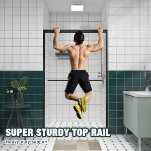 Aluminum Frame Double Sliding Shower Door - Bypass Bathroom Door