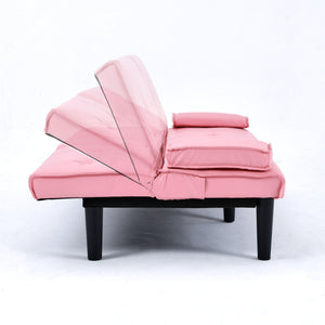 Sofa Bed With Foldable Design And Cup Holder