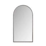 Iron Arch Retro Full Length Mirror with Supporting Feet in Silver