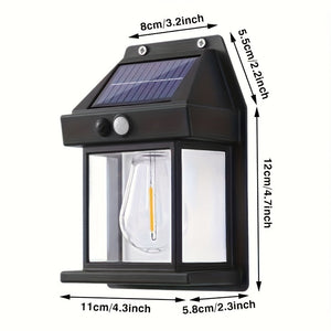 Solar Wall Lights Outdoor – Motion Sensor Dusk to Dawn LED for Yard, Door, Garden