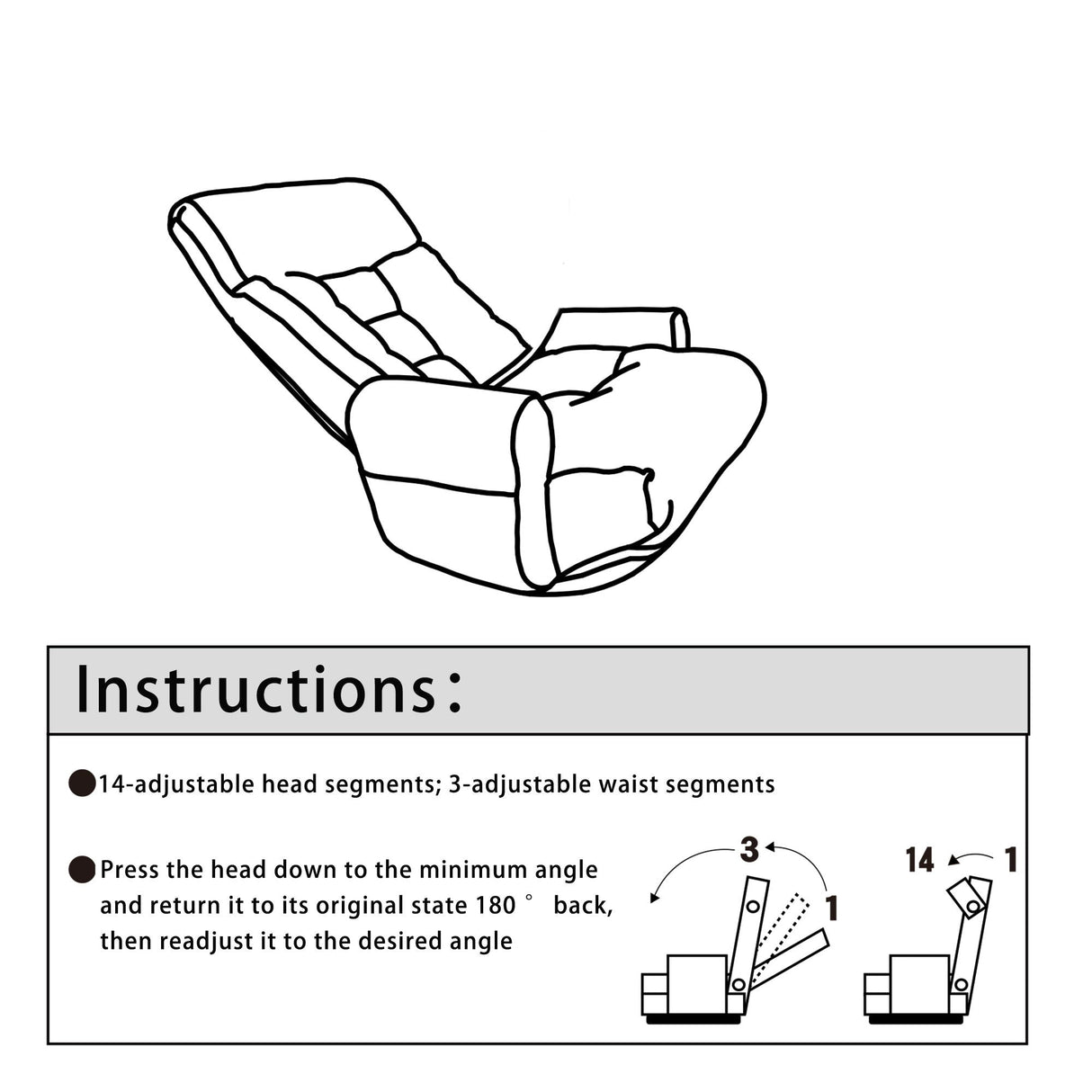 Modern With Metal Frame Swivel Game Lounge Chair With Adjustable Headrest And Waist Support, 360 Degree Rotatable Leisure Chair For Living Room - Gray